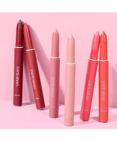 12 Colors Matte Lipstick Pen Set - Waterproof Lip Liner Crayon Long-lasting & Non-sticky with Built-in Sharpener - Buy Online on SooperMarket.com
