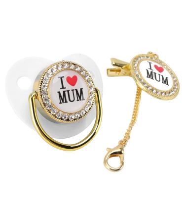 Bling Baby Pacifier | Healthy & Practical Silicone Baby Pacifier for Home Use - White - Buy Online on SooperMarket.com