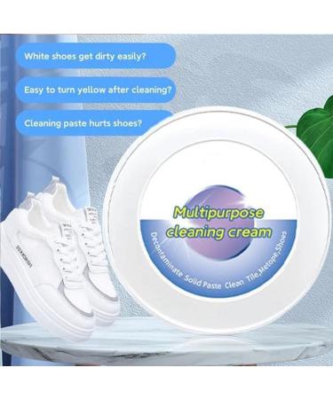 2023 New Multi-Functional Cleaning And Stain Removal Cream White Shoe Cleaning Cream With Sponge Multipurpose Cleaning Cream White Shoe Cleaning Paste No Need To Wash (1PCS) - Buy Online on SooperMarket.com