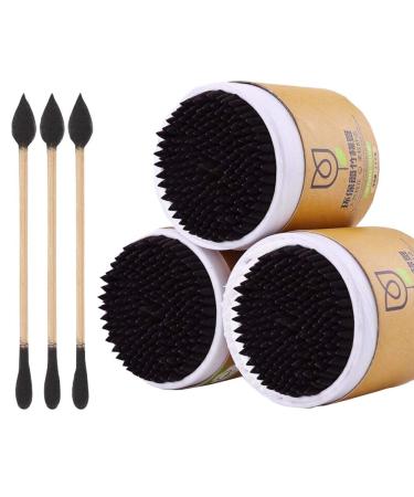 600 Counts Cotton Swabs Natural Double Tipped Organic Cruelty Free Ear Buds D06