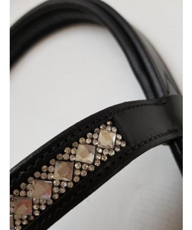 Buy Nilo Bridle Horse Hanna (Full) - Rhinestone Head Straps & Reins - High-Quality Black Bridle for Warmbloods - Buy Online on SooperMarket.com