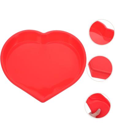 PRETYZOOM Mold Heart Shaped Biscuit Heart Cupcake Pan Silicone Cookie Mini Cupcake Heart Cake Pan Baking Supply Tube Baking Tins Cake Tin Red Wedding Large Baking Dish Silica Gel - Buy Online on SooperMarket.com