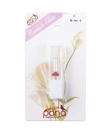 PANA Nail Carbide 5 in 1 Bit - Dual Direction for Left and Right Handed Use - Fast Acrylic & Hard Gel Removal - 3/32 Shank - Manicure Nail Art Drill (Fine Silver) - Buy Online on SooperMarket.com