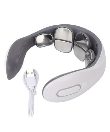 U-shaped neck massage device 42 C hot compress ergonomic design depth tissue massager trigger point massage device with 6 massage heads for at home office travel