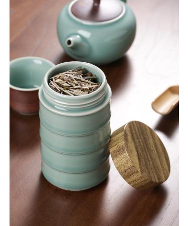 OGOODLE Tea Can Chinese Ceramic Household Tea Cans Medicinal Storage Cans Kitchen Sugar Cans Sealed Loose Tea Cans Storage Jar (Color : A) - Buy Online on SooperMarket.com