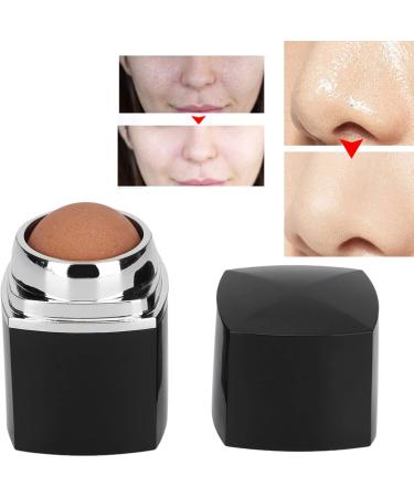 Mini Portable Facial Roller Volcanic Stone Oil Absorbing Ball for Skincare Reusable Facial Skin Care Tools for Exquisite Makeup Easy Cleaning Makeup Beauty Accessories for Female Girls(Black) - Buy Online on SooperMarket.com