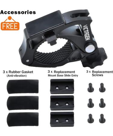 VICTAGEN Aluminum Bike Light Mount - Easy Install, Universal Bracket for Victagen & Other Bike Lights - Durable Metal Holder (1 Pack) - Buy Online on SooperMarket.com