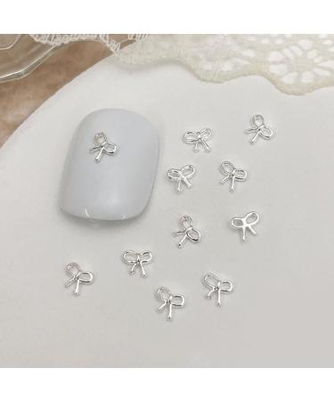 3D Metal Embellishments 20pcs Bowknot Decorations For Individual Styles 03 White K - Buy Online on SooperMarket.com