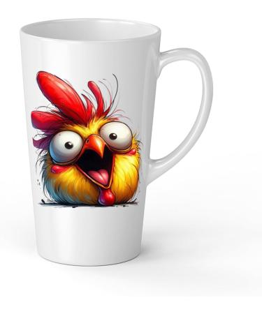White Ceramic Kids Chicken Mug - Large 483 ml Perfect for Hot Chocolate or Milk Fun and Easy to Use - Buy Online on SooperMarket.com