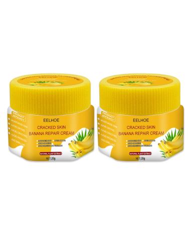 Yueci banana repair cream frost protection cracking cream/repair cream/peeling cream/foot care-foot cream very dry feet + cracked heels moisture and repair of hands and feet 2PCs 1 g (1 Pack)