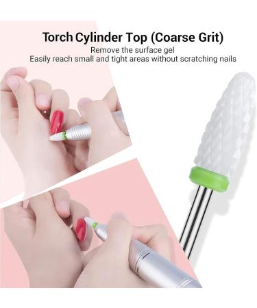 MELODYSUSIE Ceramic Nail Drill Bits Set - Professional 3/32 Safety Bits for Acrylic and Gel Nails - Cuticle Removal Tools - 4pcs - Buy Online on SooperMarket.com