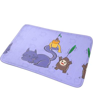 Yyhhaofa Sunflower Seeds and Cats Pattern Flannel Non Slip Floor Mat : 16x24 in Easy to Clean Moderate Thickness Anti-Slip Sunflower Seeds and Cats One Size - Buy Online on SooperMarket.com