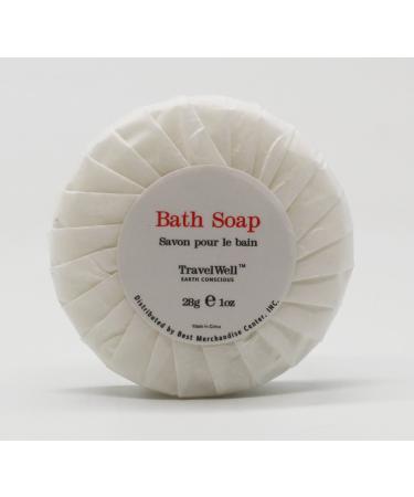 Travelwell 1oz Mini Bar Soap - 100 Pack | Hotel & Travel Size Toiletries - Individually Wrapped Bulk Soap Bars for AirBNBs, VRBO, Inns & Hotels - Buy Online on SooperMarket.com