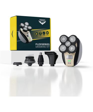 FlexSeries Electric Head Hair Shaver by Freedom Grooming - Cordless Wet/Dry Razor for Men - Buy Online on SooperMarket.com