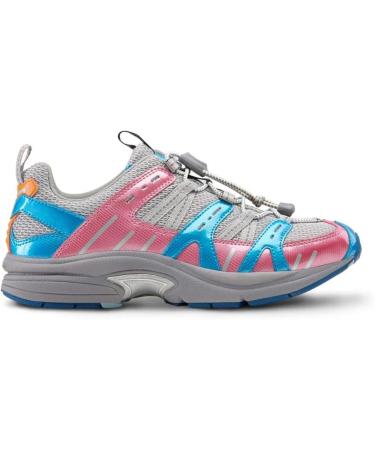 Dr. Comfort Refresh Women's Therapeutic Diabetic Shoe - Extra Depth Grey/Berry Size 6.5 Wide (C-D) - International Shipping Available - Buy Online on SooperMarket.com