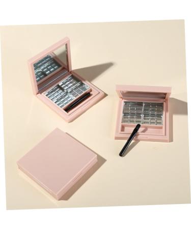 NOLITOY 6 Pcs Empty Eyeshadow Pans - DIY Pink Eye Shadow Palette & Organizer | Magnetic Makeup Tray for Highlighter & Lip Balm - Buy Online on SooperMarket.com