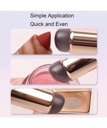 Concealer Makeup Brush Compact Wide Application Soft Silicone Lip Brush Convenient for Home - Buy Online on SooperMarket.com