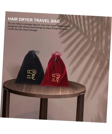 Beavorty 4pcs Storage Bag Bag Organizer Flannel Drawstring Bags Outdoor Hair Dryer Bags Cosmetic Bag - Buy Online on SooperMarket.com