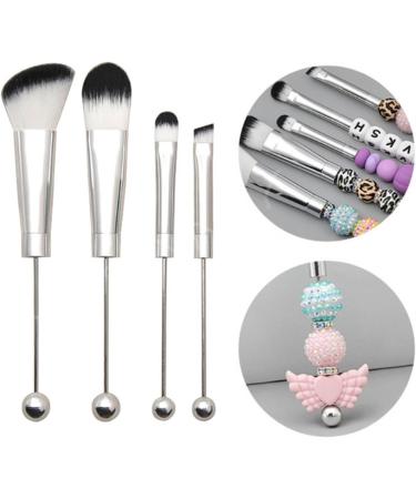 Beaded Cosmetic Brush Metal Handle Makeup Brush Perfect For Contouring Defining Blending Concealer Brush - Buy Online on SooperMarket.com