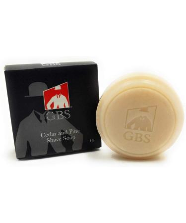 G.B.S 97% Men's Cedar & Pine Shave Soap All Natural Shave Soap for Men- Creates a Rich Lather Foam for Ultimate Wet Shaving Experience (Cedar and Pine)
