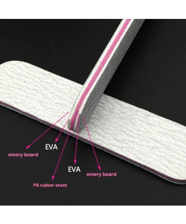 50 Packs Double Sided Mini Nail Files & Buffers - 100/180 Grits Emery Boards for Acrylic Nails - Buy Online on SooperMarket.com