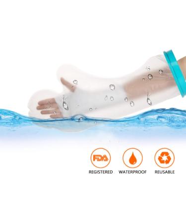 Bathing Wound Protectio Cover - Adult Short Arm Blue And White Bathing Wound Protectio Cover Bathing Waterproof Cover Wound Waterproof Protectio Cover 51cm - Buy Online on SooperMarket.com