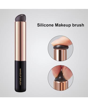 Lipstick Makeup Brush Silicone Lip Gloss Brush Wand Portable Lip Smudge Brush For Women Girls Round Tip Soft Silicone Lip Brush Dating Travel MakeUp Tool Brushes 1pc - Buy Online on SooperMarket.com