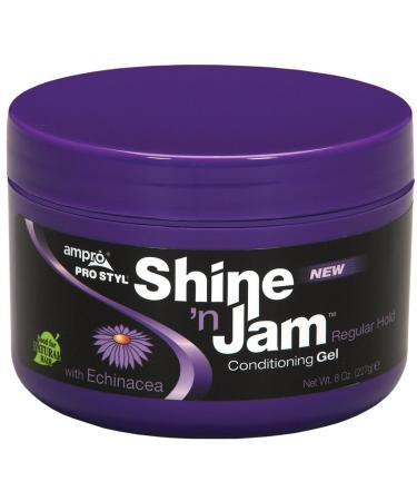 Shine 'n Jam Conditioning Gel | Regular Hold Clean Scent 8 Ounce (Pack of 1)