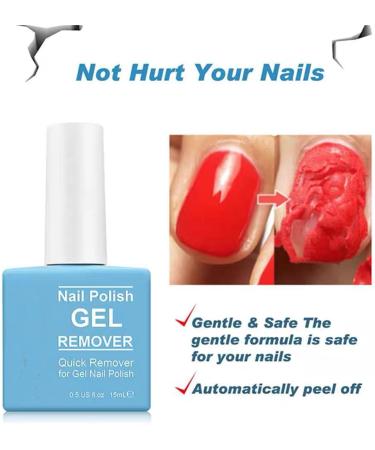 Gel Nail Polish Remover - Safe & Easy Quick Gel Polish Remover For UV Plastic Acrylic Natural Nails etc 2-3 Min Time-Saving And Hassle-Free Non-Irritating Gel Remover Nail Varnish Remover - Buy Online on SooperMarket.com