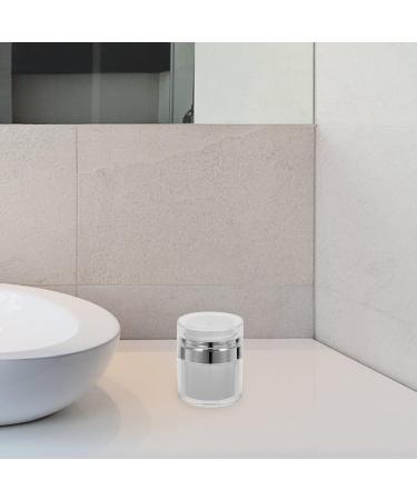 LALAFINA 2PCS 30ML Airless Pump Jars Airless Cosmetic Containers Refillable Lotion Jar Travel Lotion Dispenser for Creams Gels Lotions - Buy Online on SooperMarket.com