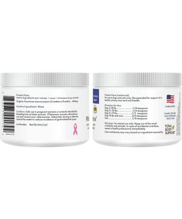 Wholistic Pet Organics WholeCran Intense - Organic Dog Cranberry Powder for UTI and Kidney Health - 2 Oz - Buy Online on SooperMarket.com