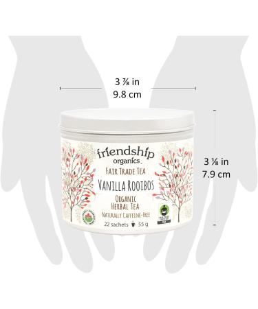 Friendship Organics Vanilla Rooibos Tea Bags Organic and Fair Trade Herbal 22 Count 22 Count (Pack of 1) - Buy Online on SooperMarket.com