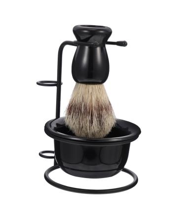 1 Set Beard Set Shave Brush Shaving Accessory Household Shaving Bowl Wear-resistant Shaving Cup Convenient Beard Brush Wear-resistant Beard Brush Men Accessory Male Supply