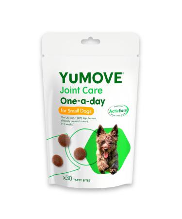 YuMOVE ONE-A-DAY Chews For Small Dogs | Joint Supplement for Stiff Dogs with Glucosamine Chondroitin Green Lipped Mussel | 30 Chews - 1 Month supply