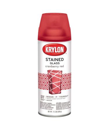 Krylon K09026000 Stained Glass Paint  11.5 oz  Cranberry Red