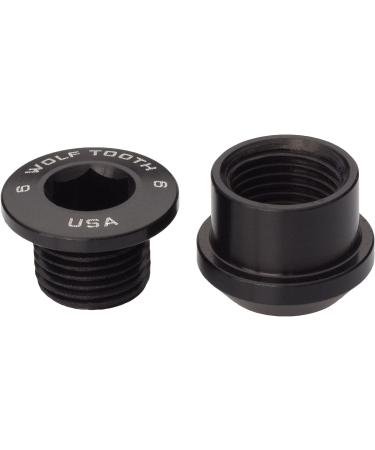 Wolf Tooth Components Black Chainring Bolts & Nuts Set for 1X Drivetrains - Pack of 4 - Buy Online on SooperMarket.com