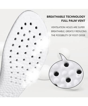 Memory Foam Cropable Comfort Insoles for Women US 5-8 - Shock Absorption Support Pads - Breathable Sports Insoles - Black - Buy Online on SooperMarket.com