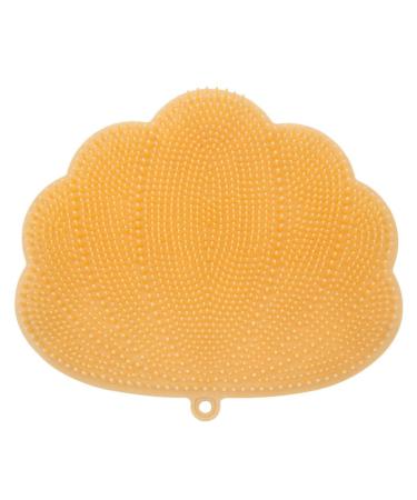 Closer Wall-Mounted Hands-Free Back and Foot Scrubber with Suction Cups - Deep Clean and Exfoliate in The Shower Yellow Durable 30 X 25.5cm
