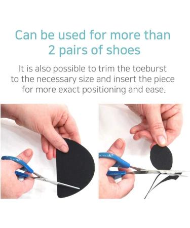 Shoe Toebox Blowout Prevention Patch - Black | Toebox Toeburst Insert - Buy Online on SooperMarket.com
