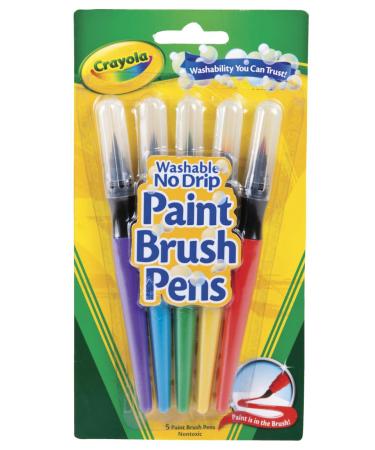Crayola Brush Pens Painting Supplies Art Supplies Paint Set 5 Count