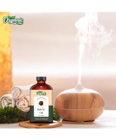 Organic Zing Babchi (Psoralea Corylifolia) Oil | Pure & Natural Carrier Oil for Skincare Massage Aroma & Diffusers - 118ml/3.99fl oz - Buy Online on SooperMarket.com