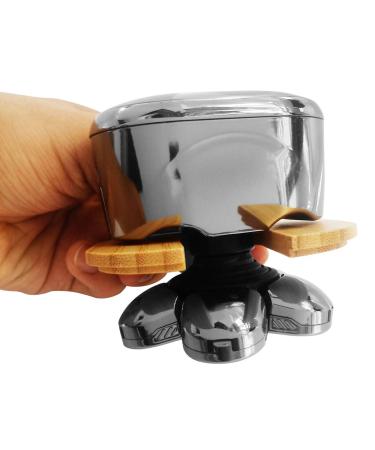 FitSand Bamboo Shaver Rinse Stand for Skull Shaver Pitbull Gold Pro - Ideal for Electric Bald Head & Face Wet/Dry Shaving - Buy Online on SooperMarket.com