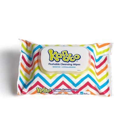 Kandoo Flushable Unscented Baby & Kids Wipes - Hypoallergenic Potty Training Cleansing Cloths - 48 Ct, Pack of 12 - Buy Online on SooperMarket.com