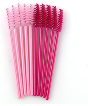 Makeup Brushes gLoaSublim 50Pcs Disposable Mascara Wands Eyelash Brushes Applicator Beauty Tool Portable - Rose Red - Buy Online on SooperMarket.com