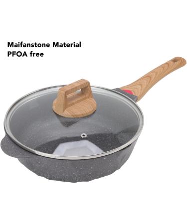 DELURA Frying Pan Skillet Dishwasher Safe Scalding Proof Handle Alloy Skillet Pan for Induction Cooker Gas Stove (Size : 28CM) - Buy Online on SooperMarket.com