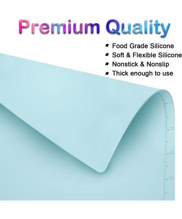Silicone Craft Mat 20x16 with Cup | Nonstick Resin Jewelry Casting Mat | Art DIY Drawing Clay Play Doh Blue - Buy Online on SooperMarket.com