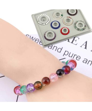 Bracelet Design Board - Flocked Bead Board for Jewelry Making | DIY Craft Tool - Buy Online on SooperMarket.com