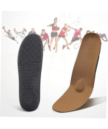 Orthopedic Tan Sneakers with Arch Support | 2 Pairs Insole Plantar Fasciitis Sports Shoes | Healeved Elastic Absorption Insoles - 25.5X8.2X2.3cm - Buy Online on SooperMarket.com