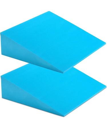 DEAYOU 2 Pack Yoga Foam Wedge  13" EVA Foam Incline Wedge  Stretch Slant Board Exercise  Improve Lower Leg Strength  Calf Raise Squat Block  Ankle Foot Stretcher  Knee Pad  Wrist Back Support  Blue - Buy Online on SooperMarket.com