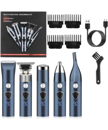 Closer Beard Trimmer for Men Electric Hair Clipper Cordless Mens Grooming 5 in 1 Kit Hair Trimmer & Mustache Trimmer & Nose Easy Install - Buy Online on SooperMarket.com